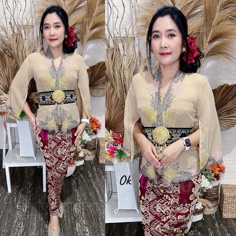baju kebaya jadi motif tunjung