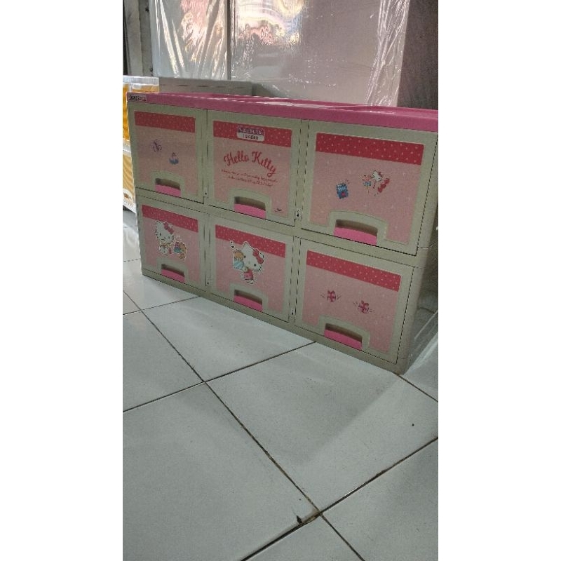 lemari plastik 2susun 6pintu/ LOCKERBOX NAPOLLY