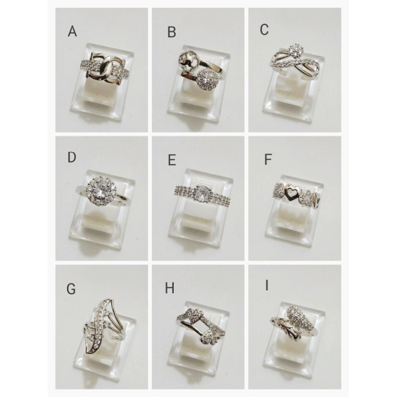 MAC07. Cincin xuping silver dewasa lapis emas dgn mata zircon