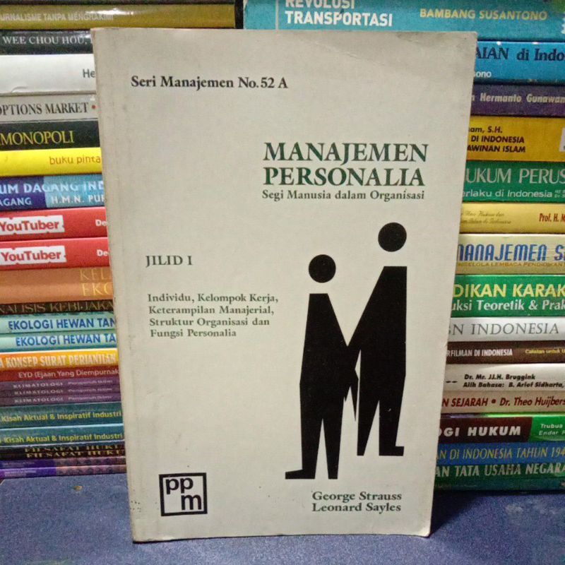 Buku Original MANAJEMEN PERSONALIA Segi Manusia dalam Organisasi Jilid I PPM.