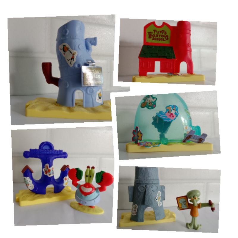 Mainan mcdonalds rumahan figure spongebob