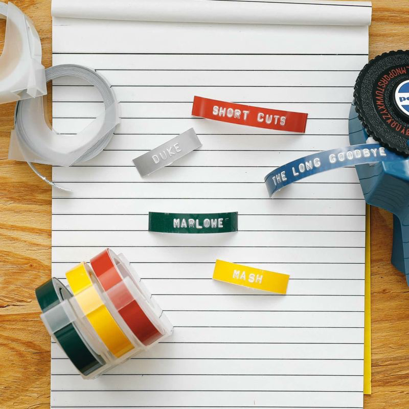 

HighTide Penco Label Maker Tape Writer Emboss Alat Pembuat Label Nama Portable