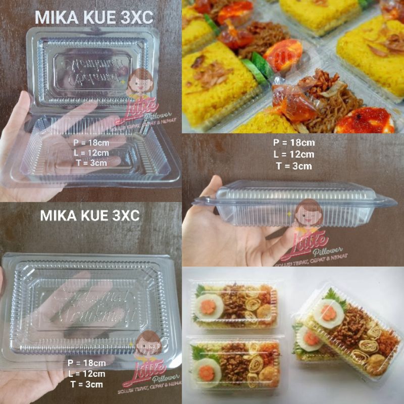 (ISI 100PCS) Mika Kue 3XC - Mika nasi 3XC - Tray mika nasi - Mika 3XC