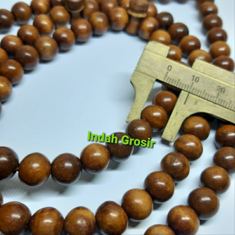 Tasbih Kayu Stigi Setigi Atau Santeki 10mm 99Butir Original