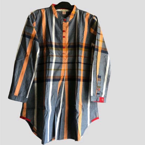 kemeja pria garis-garis/kemeja lengan panjang/kemeja motif
