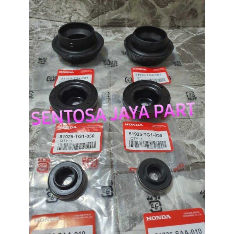 KARET SUPPORT DEPAN BRIO FREED MOBILIO BRV 6PC +BEARING+TATAKAN ASLI KOMPLIT