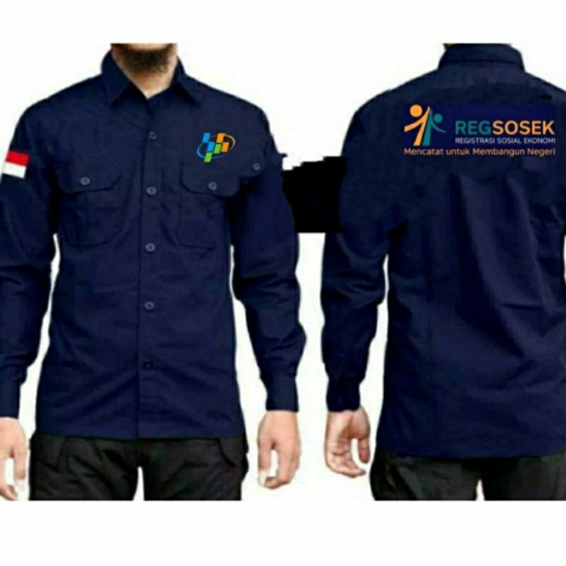 kemeja BPS baju BPS seragam BPS kemeja regsosek