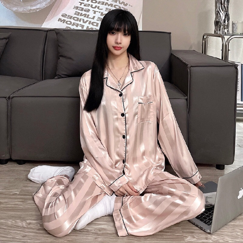 KZ_Stelan satin PP import / piyama wanita pp satin import / baju tidur wanita import murah