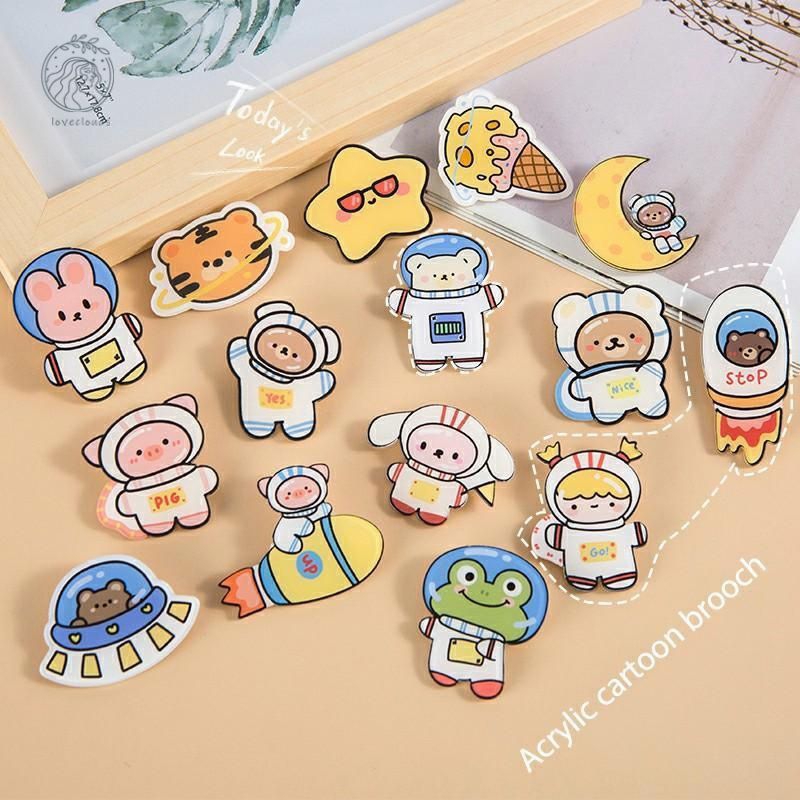 Pin Bross Akrilik Bros 3D Murah