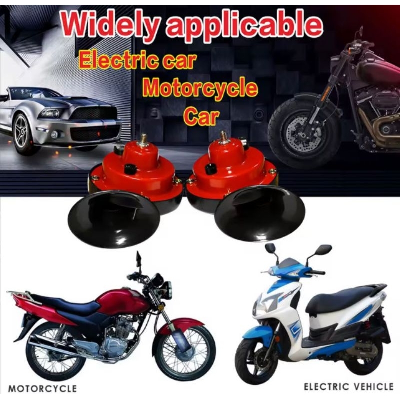 Promo Sepasang/ 2pcs Klakson Keong Double Motor Dan Mobil