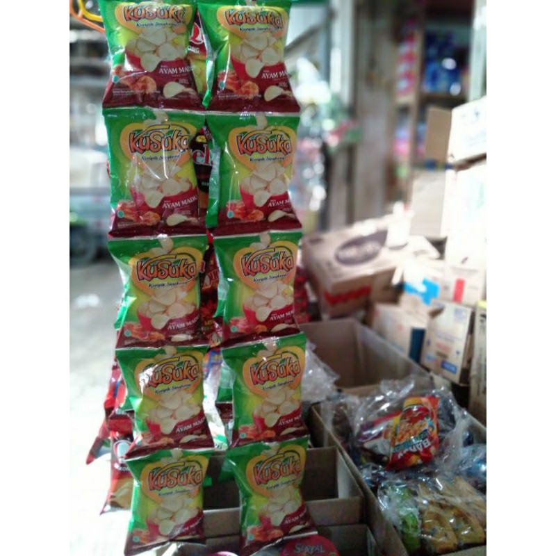 

Kusuka kripik singkong serenteng isi 10 pcs