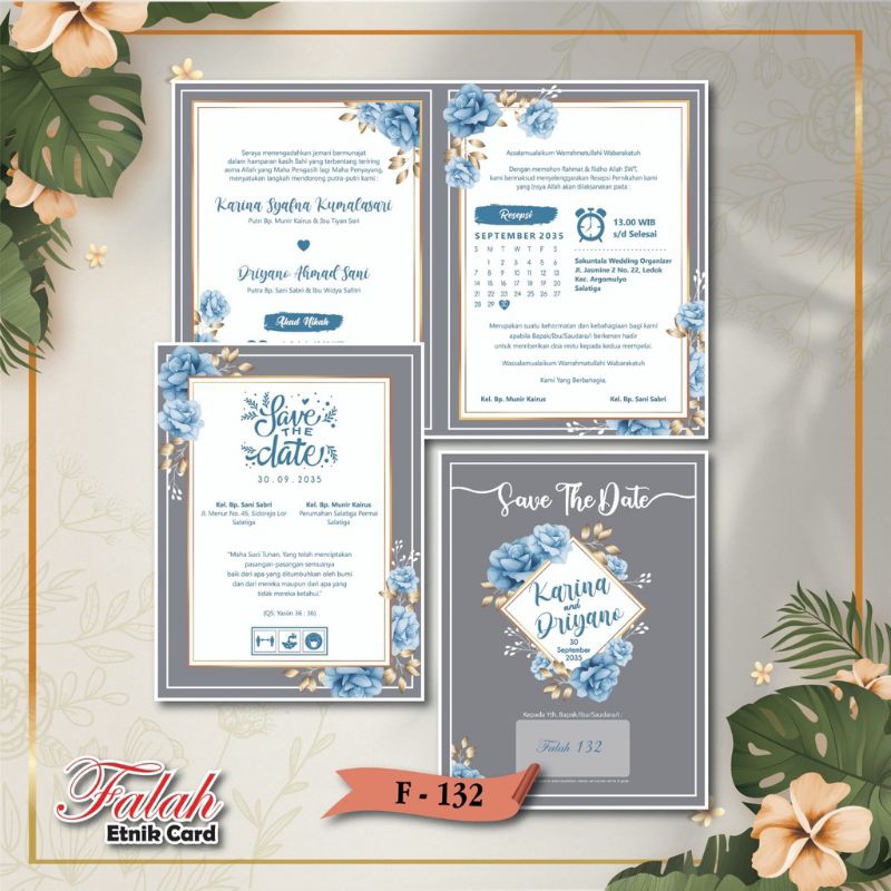 Blangko Undangan Seri Falah 132