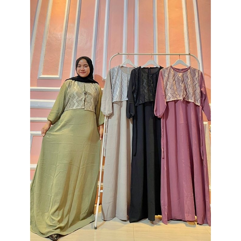 DRESS BURKAT CANTIK KEKINIAN