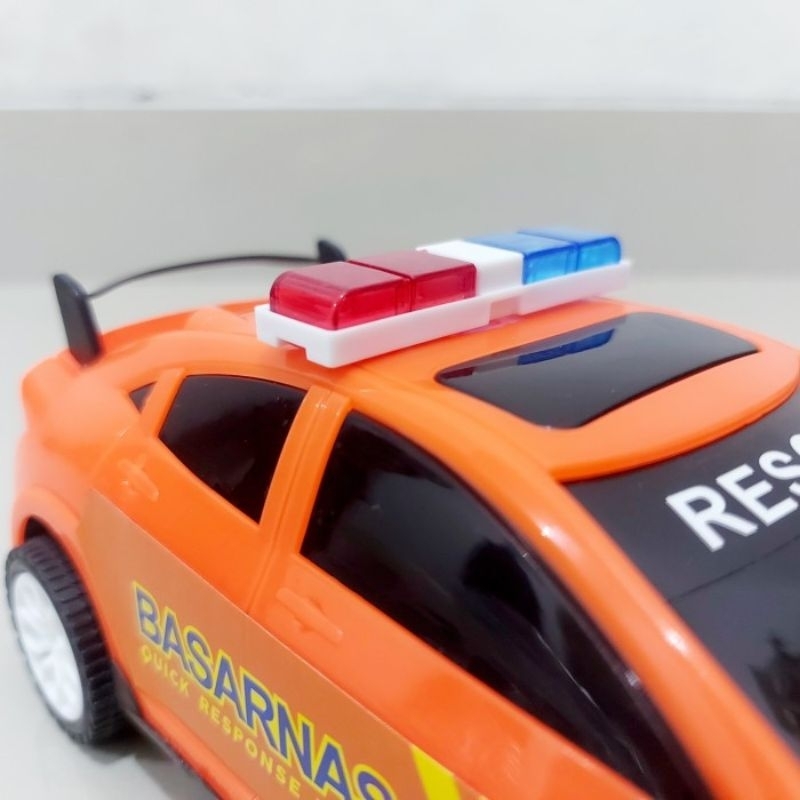 Mainan Mobil Basarnas Tarik Anak - Miniatur Mobilan Tim Sar Edukatif Rescue Anak Laki Cowok