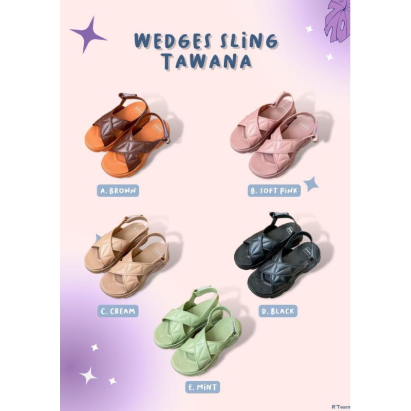 SANDAL WEDGES SLING TAWANA