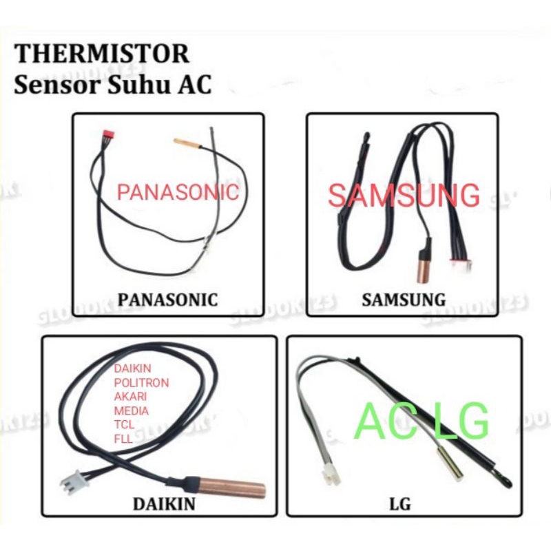 TERMIS Thermistor double multi cina universal ac untuk semua merk ac