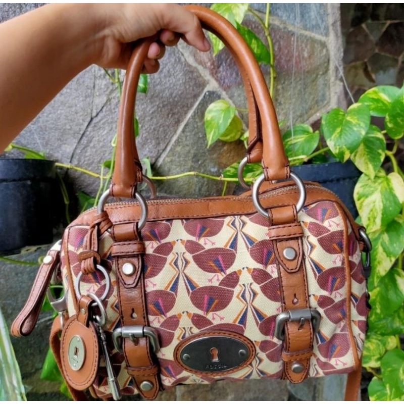 PRELOVED PL BAG TAS FOSSIL MADDOX SATCHEL MINI SMALL MEDIUM LARGE BIRD