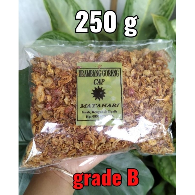 

BAWANG GORENG [ ¼ KG ] (250 gram) GRADE B