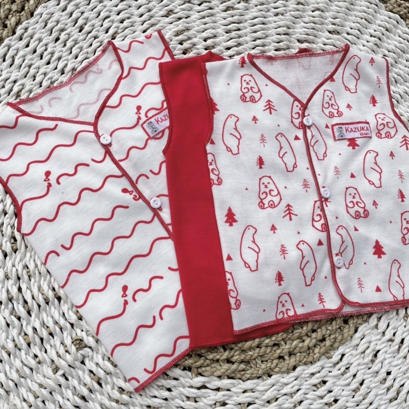 3 PCS Baju Lengan Kutung Bayi Bayi Atasan Bayi Baju Newborn Baju Bayi Baru Lahir Gift Bayi Hadiah Lahiran Bayi ASYAM BABY