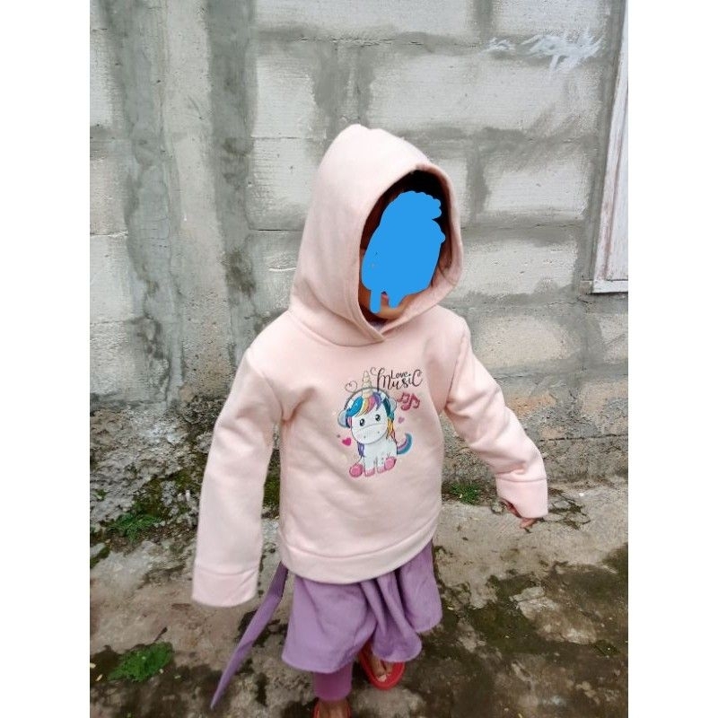 HOODIE ANAK JEKET ANAK MOTIF HELLO DAN UNICORN UNTUK ANAK UMUR 1 SAMPAI 5 TAHUN KUALITAS TERBAIK