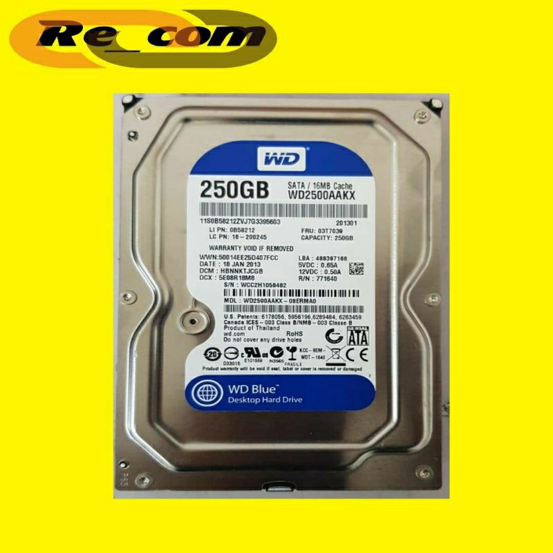 HDD 250GB WD BLUE PC