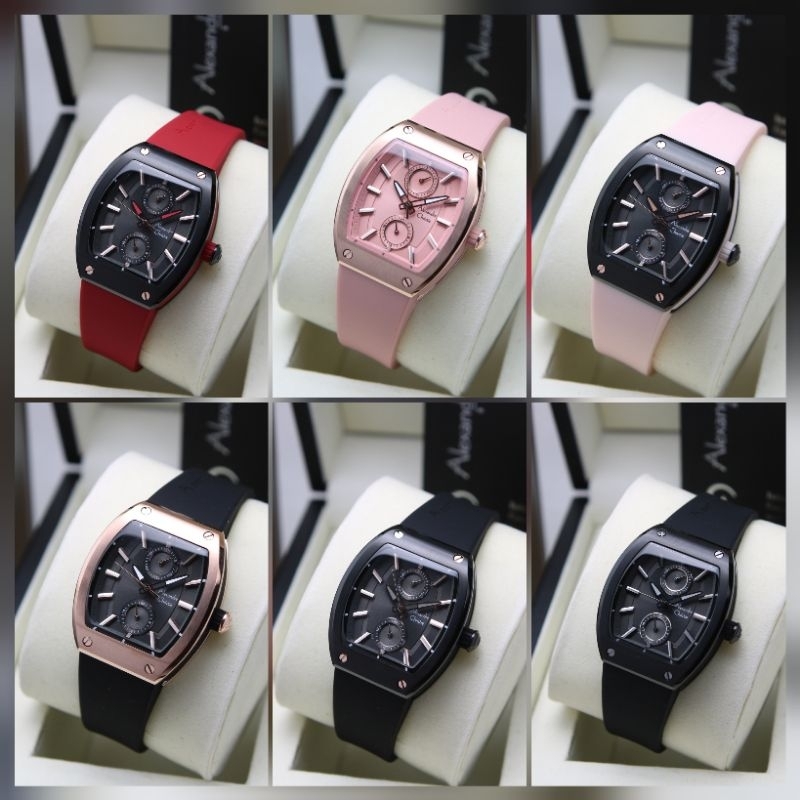 JAM TANGAN WANITA ALEXANDRE CHRISTIE AC 2944 / AC2944 RUBBER ORIGINAL GARANSI RESMI 1 TAHUN