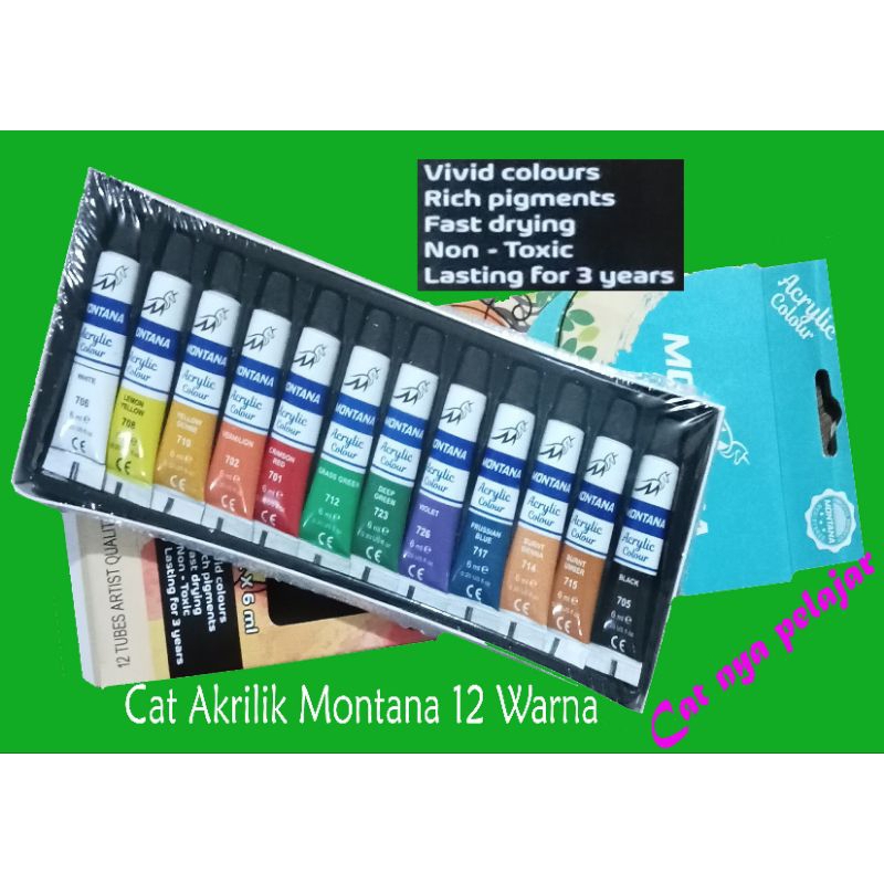 

Cat akrilik Montana 12warna/Acrylicmontana12color TAC-12PT