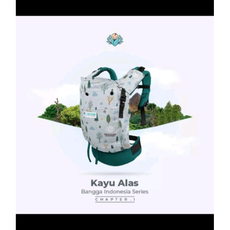 Activa Baby Carrier Kayu Alas Preloved
