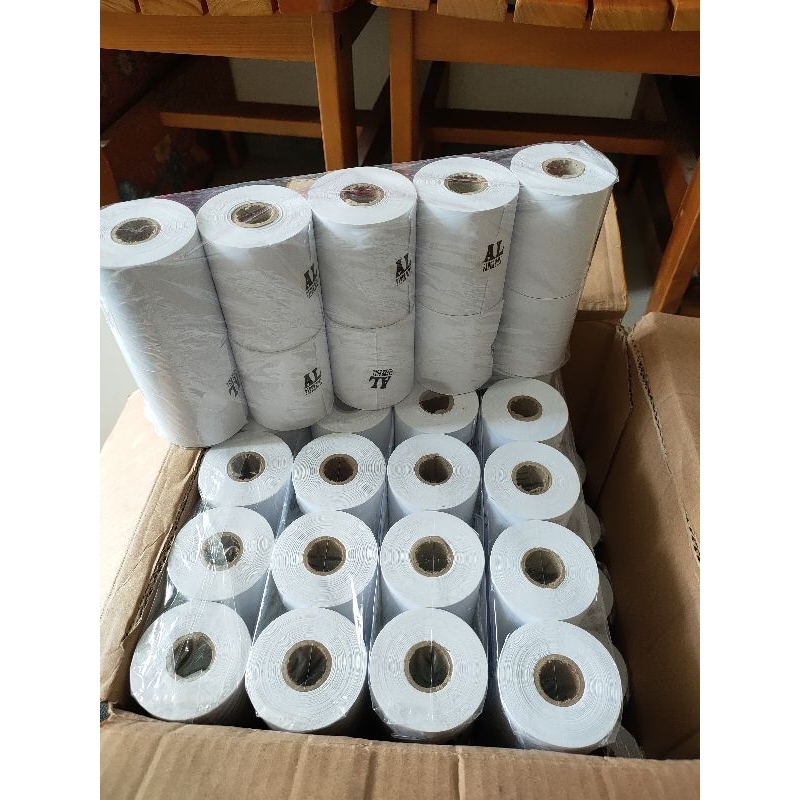 

Kertas Struk Kasir 1 ply Telstruk Paper roll 68 x 65 mm 1Ply HVS 68x65 68x58