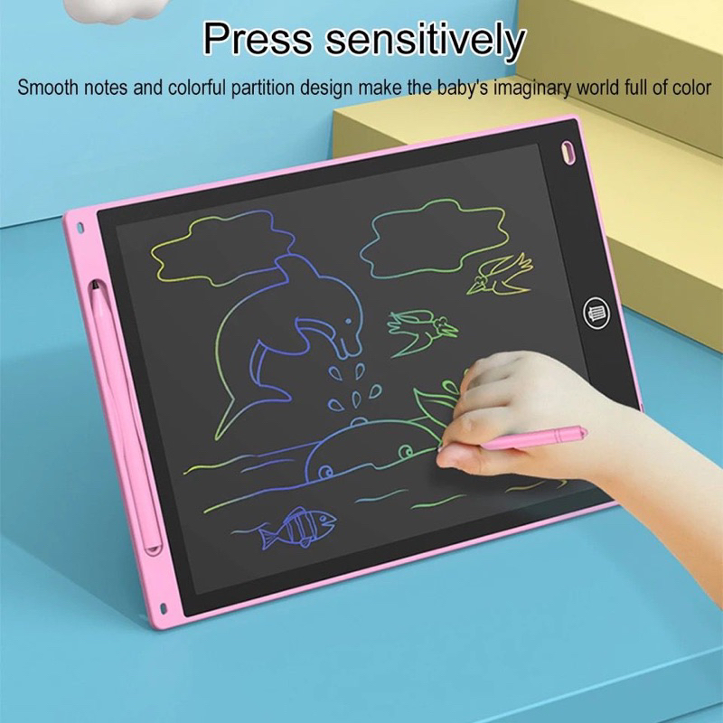 COD LCD Writing Tablet 8.5 Inch | Drawing Pad | Papan Tulis Anak Dan Dewasa