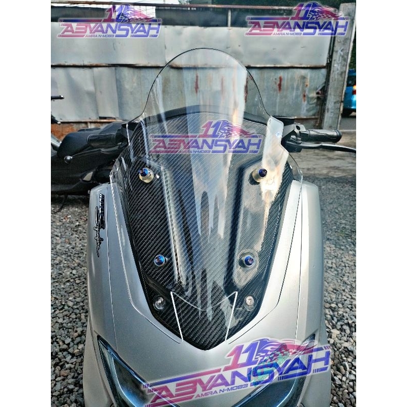 WINDSHIELD YAMAHA NMAX NEW SPORTY TDR MINI V4. VISOR NMAX BARU 2023 TDR V4 MINI