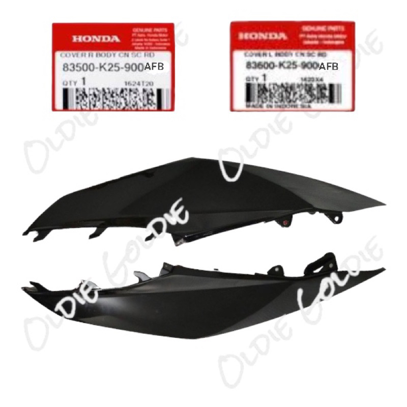 83500-K25-900AFB 83600-k25-900AFB Cover Body Kanan Atau Kiri Beat Fi 2012-2014 Stater Berisik Abu Tu