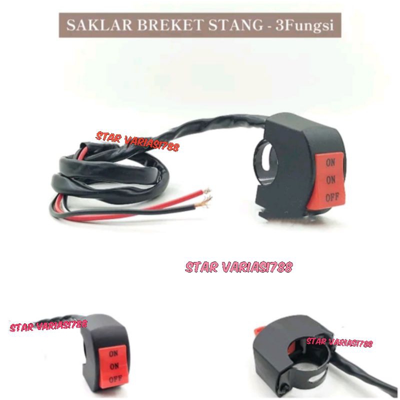Saklar on on off dim jauh dekat off multi fungsi