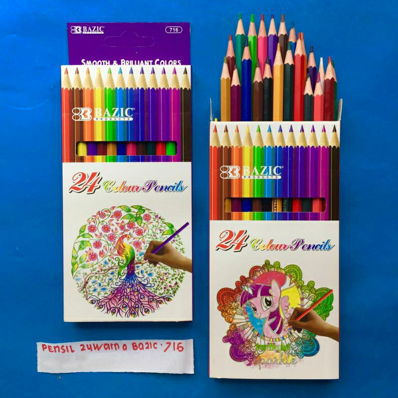 

BAZIC 716 PENSIL WARNA 24 WARNA