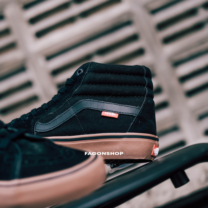 VANS SK8-HI PRO BLACK/GUM ORIGINAL 100%