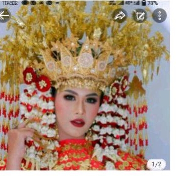 Set kepala adat Palembang/set mahkota gede Palembang