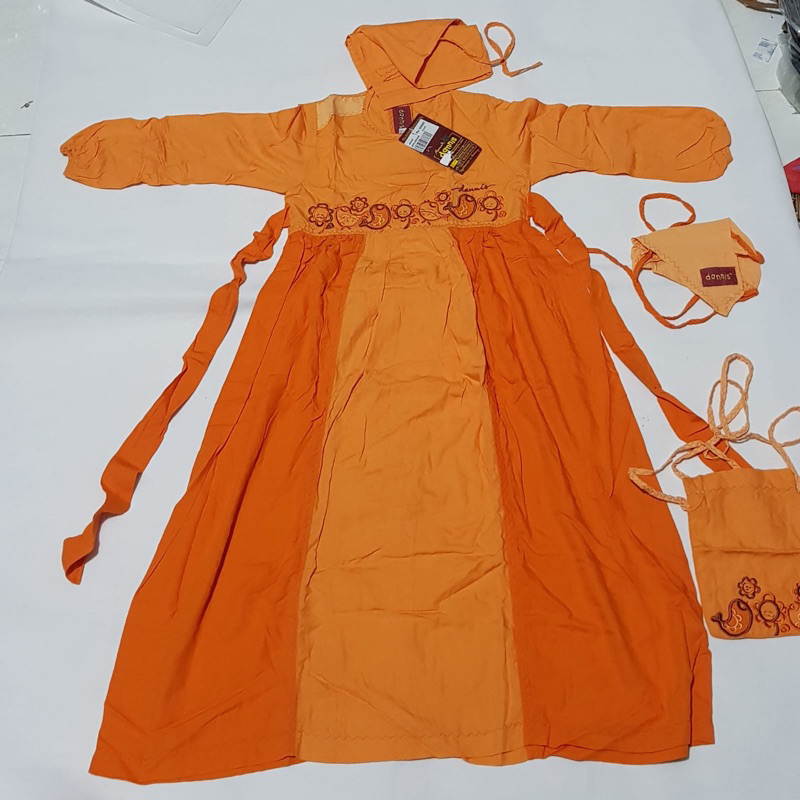Sale Dannis 50% / Jubah dannis SIZE 6 / Gamis rayon / baju muslim anak perempuan / dannis diskon / b