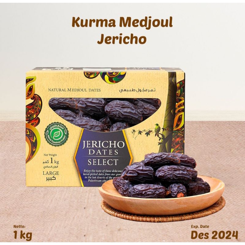 

Kurma Medjoul Jericho Dates Palestine Large 1kg Medjool