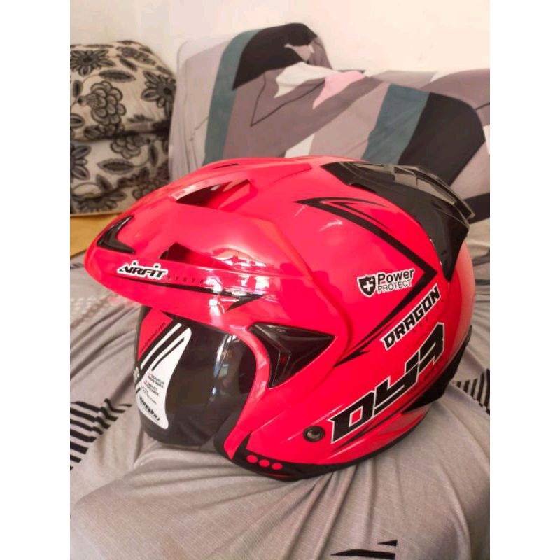 promo helm dyr dragon full red