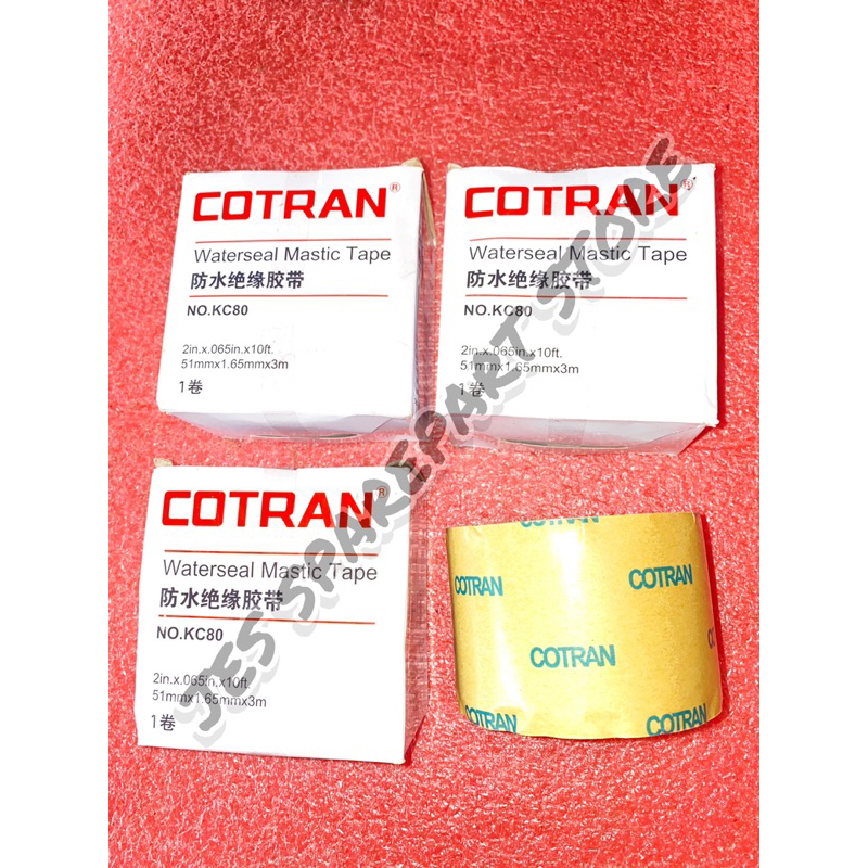 Cotran Rubber waterseal Splicing Tape Pembungkus Karet Coaxial Conector Antena