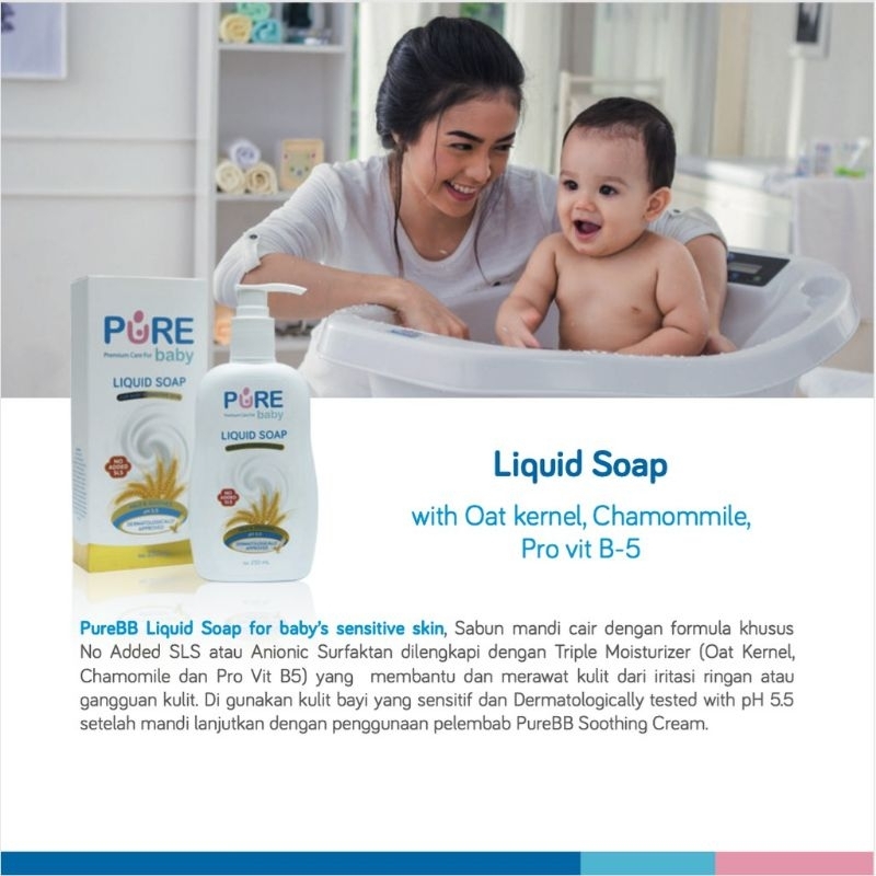 Purebb Liquid Soap 80 ml/ sabun mandi cair baby