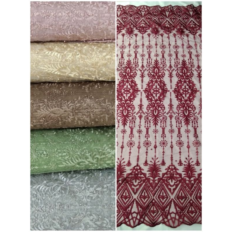 Kain Tile SAPTO ETNIK/Tile Elisab/Bahan Kebaya