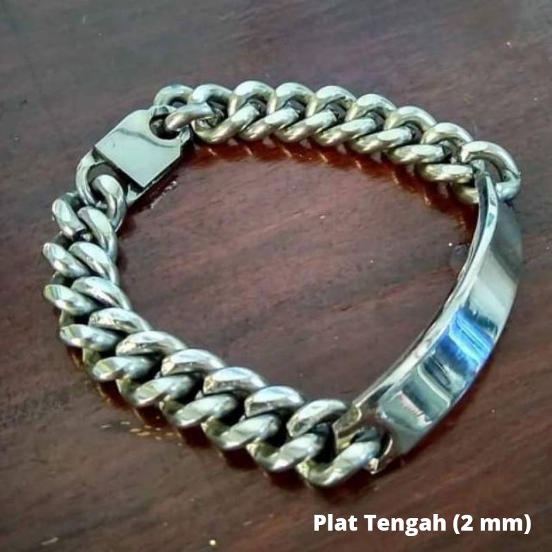 Gelang Rantai Pria 100% Monel Asli