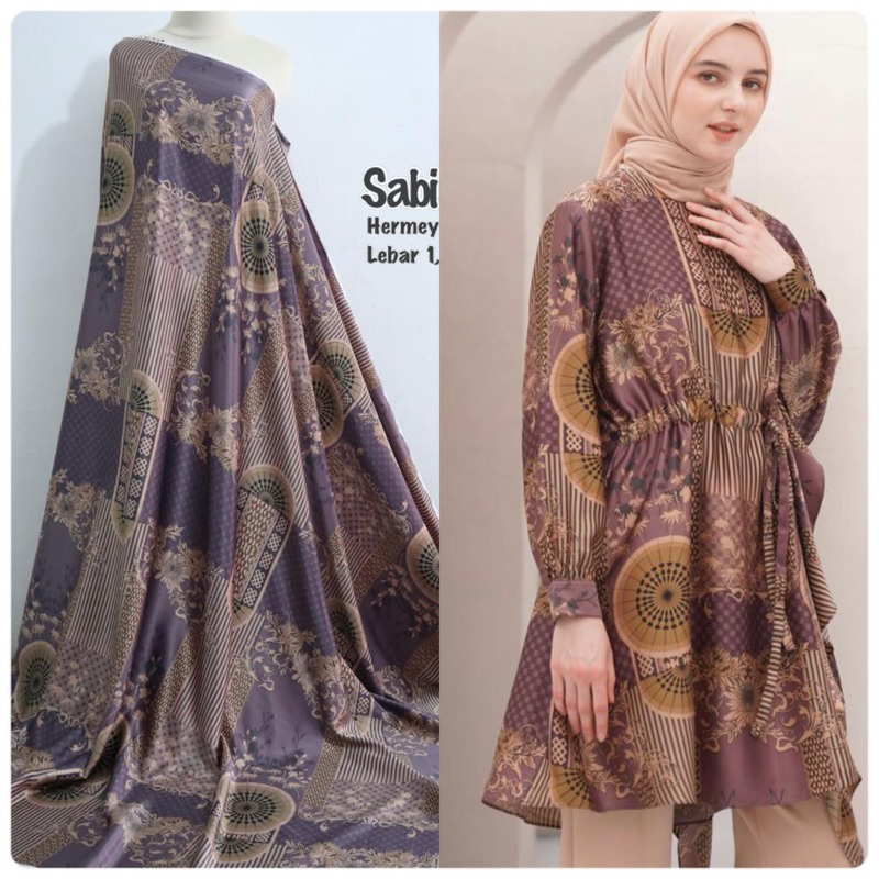 Kain silk motif ELOISE | referensi DYN | kain batik mordern | motif batik keluarga