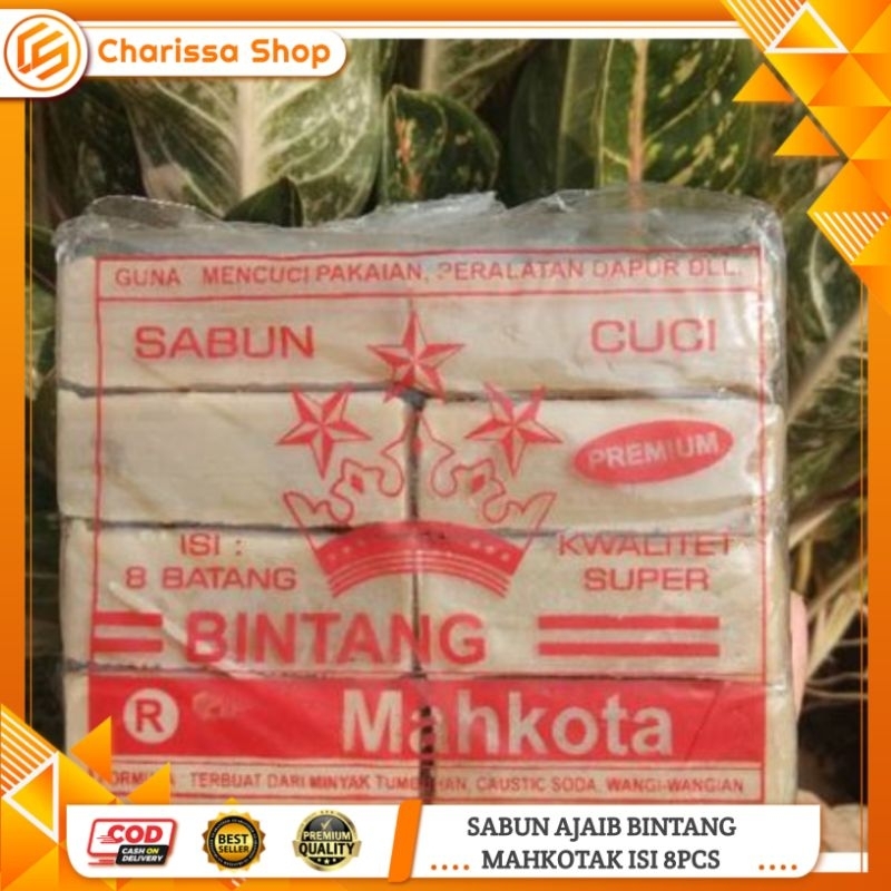 Sabun Mahkota / Sabun Mahkota Bintang Premium / Sabun Mahkota Penghilang Noda / Sabun Mahkota Ajaib 