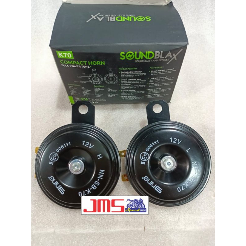 kelakson  standar k70 soundblax by 9nine luminos horn motor semua motor dan relay kelakson nmax aerox lexi mio miom3 xeon beat genio scoopy vario125/150 pcx150 adv150 ninja 250 cbr150 cb150 vixion mx king