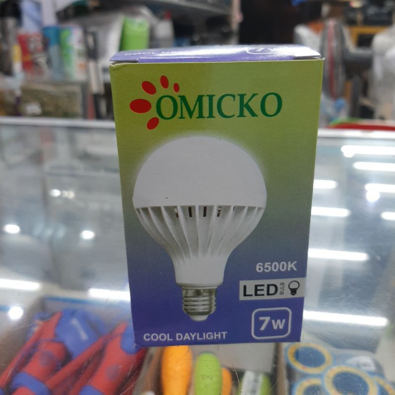 Lampu LED Bohlam OMICKO Cool Dayligth nigth Warna PutihBulb Bohlam