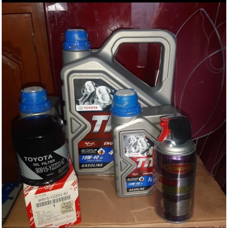 paket oli mesin Toyota Tmo 10w-40 innova Fortuner bensin 5 macam