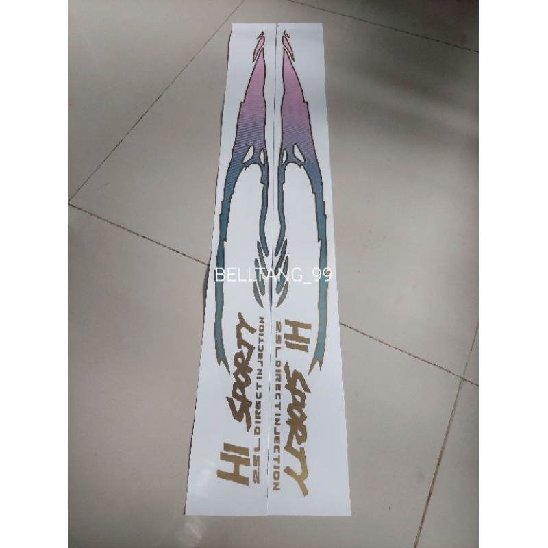 Sticker stiker isuzu panther hi sporty 2.3 2.5/ stiker panther hi sporty