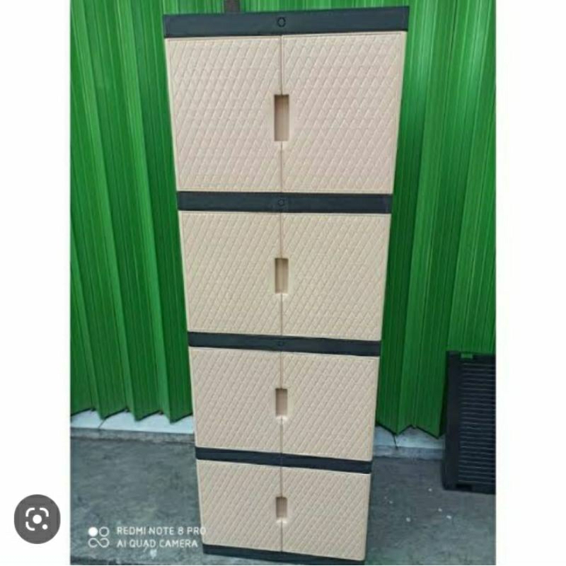 LEMARI PLASTIK RENATA MINI 4 SUSUN/ LEMARI PLASTIK SERBAGUNA 4SSN